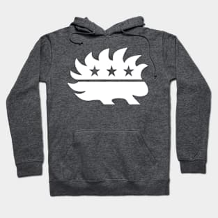 Libertarian Porcupine White Hoodie